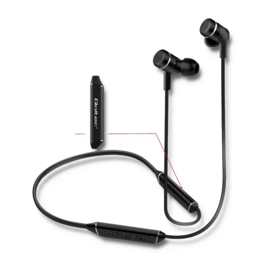 Qoltec Wireless Magnetic IN-EAR Music earphones BC