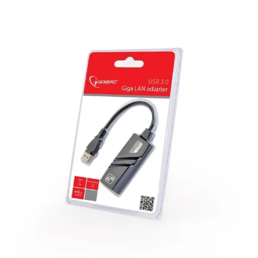 Gembird USB 3.0 LAN adapter Gigabit RJ-45 - Image 2