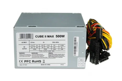 iBOX захранващ блок 500 W CUBE II 12 CM FAN - Image 2