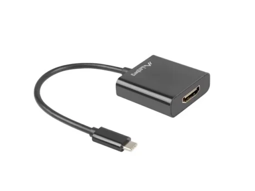 Lanberg Adapter USB CM - HDMI F 15cm black - Image 2