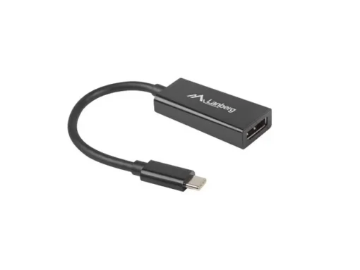 Lanberg Adapter USB CM - Displayport F 15cm black - Image 2