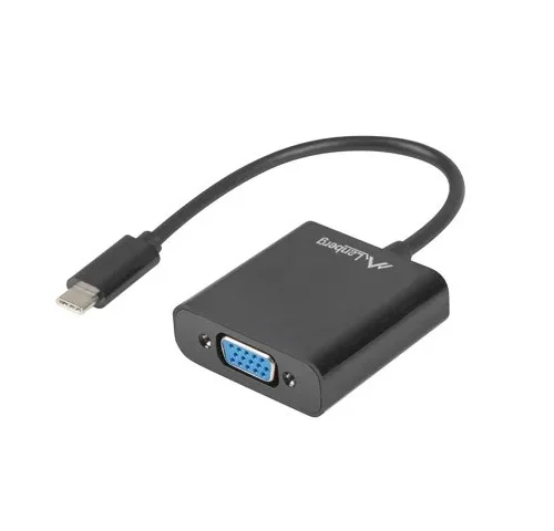 Lanberg Adapter USB CM - VGA F 15cm black