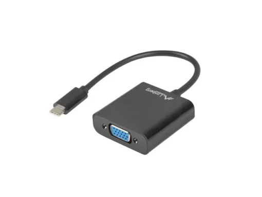 Lanberg Adapter USB CM - VGA F 15cm black