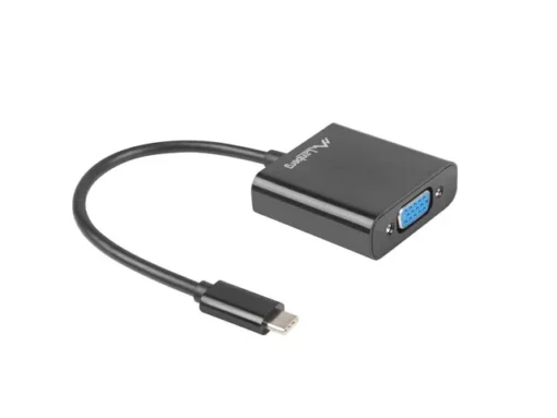 Lanberg Adapter USB CM - VGA F 15cm black - Image 2