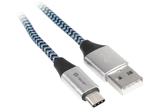 Tracer Cable USB 2.0 Type-C male - C male 10m black-blue