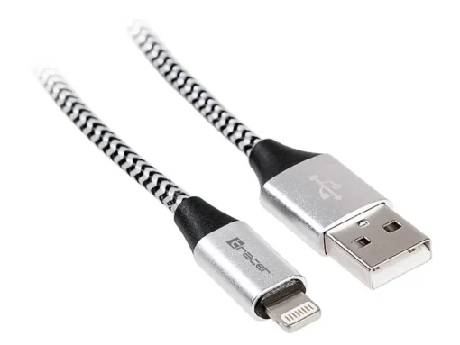 Tracer Cable USB 2.0 iPhone AM lightning 10m black-silver