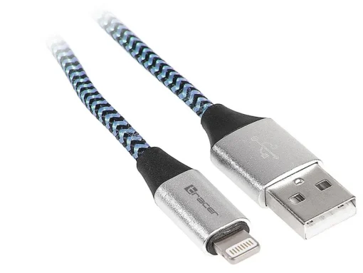 Tracer Cable USB 2.0 iPhone AM lightning 10m black-blue