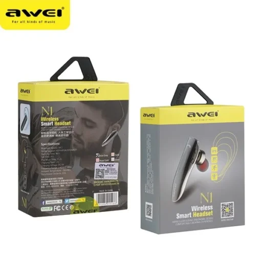 AWEI Bluetooth Earphone N1 grey - Image 3