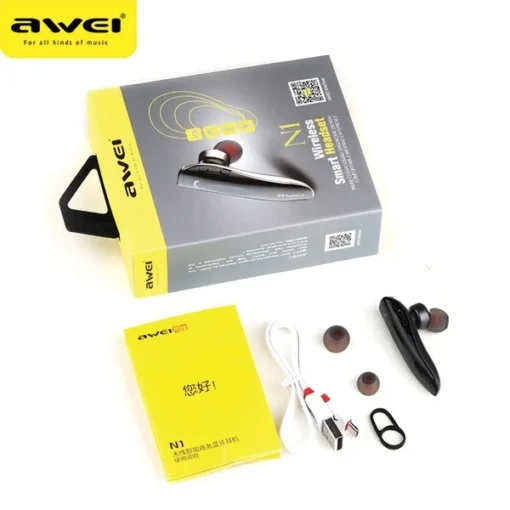 AWEI Bluetooth Earphone N1 grey - Image 4