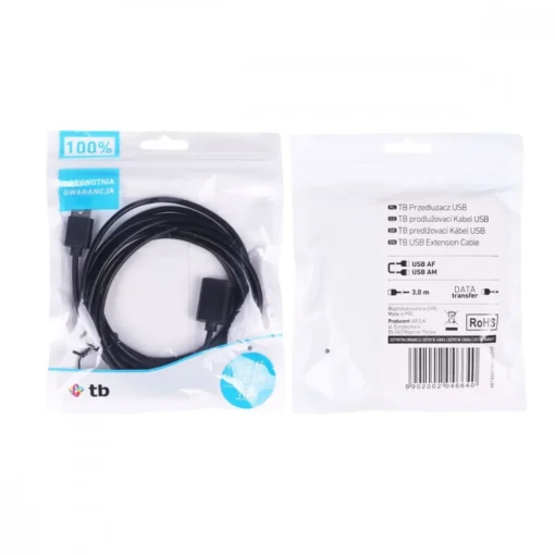 TB Extension cord USB AM-AF 1.8 m black - Image 5