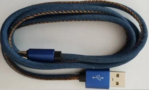 Gembird Cable USB 2.0 Type C premium jeans 2 m