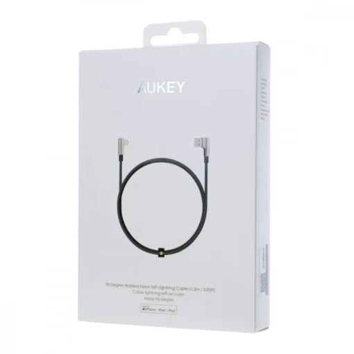 AUKEY CB-BAL6 Nylon 90° Cable Quick Charge USB-Lightning | 1.2m - Image 5