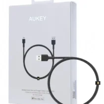 AUKEY CB-BAL3 Black Nylon Reinforced cable Quick Charge Lightning-USB | 1.2m | Apple MFi