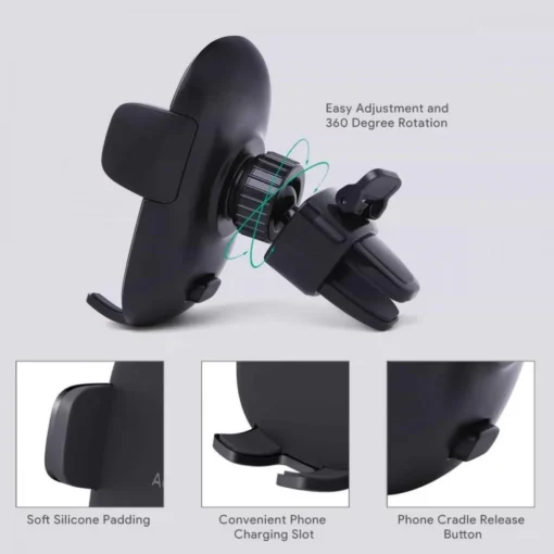 AUKEY HD-C48 Phone Holder for Car Air Vent | 360° rotating and pivoting ball joint - Image 2