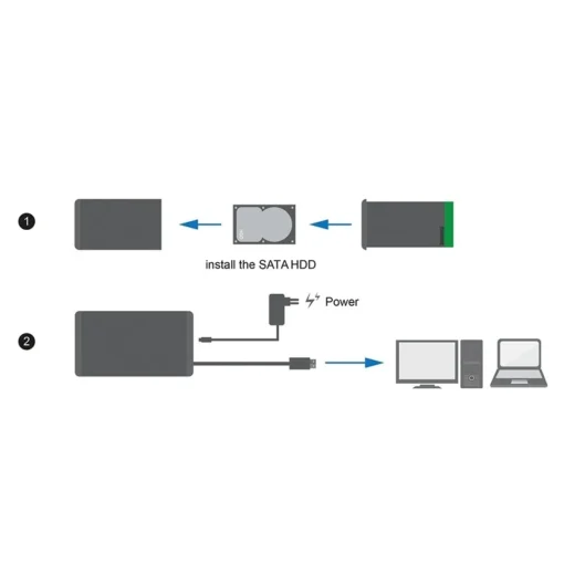 LogiLink кутия за външен хард диск 3.5, SATA, USB3.0 - Image 5