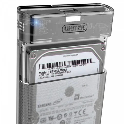 Unitek ENCLOSURE USB3.1 HDD/SSD SATA 6G UASP; S1103A - Image 2