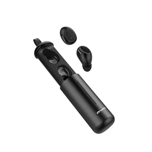 AWEI Bluetooth headphones 5.0 T55 TWS + dock station black - Image 5