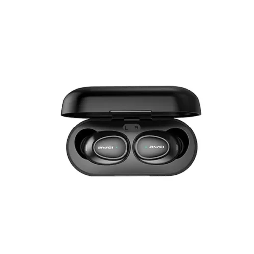 AWEI Bluetooth headphones 5.0 T16 TWS + dock station black - Image 3