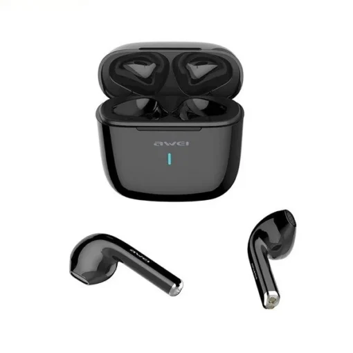 AWEI Bluetooth headphones 5.0 T26 TWS + dock station black - Image 4