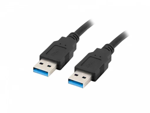 Lanberg Kabel USB -A M/M 3.0 0.5m черен