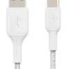 Belkin Braided USB-C USB-A 3m White