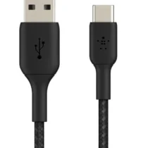 Belkin Braided USB-C USB-A 3m Black