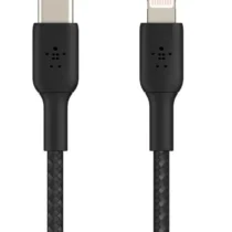 Belkin Kabel Braided USB-C Lightnint 1m Black