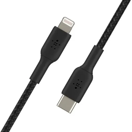 Belkin Kabel Braided USB-C Lightnint 1m Black - Image 3