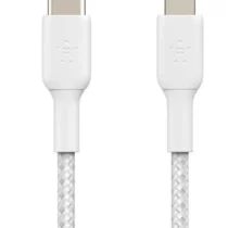 Belkin Cable Braided usb-c lgihtnint 1m white