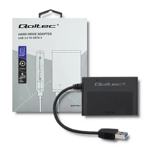 Qoltec Hard Drive AdapterUSB3.0 HDD/SSD 2.5inches SATA3 - Image 4