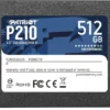 Patriot SSD диск 512GB P210 520/430 MB/s SATA III 2.5