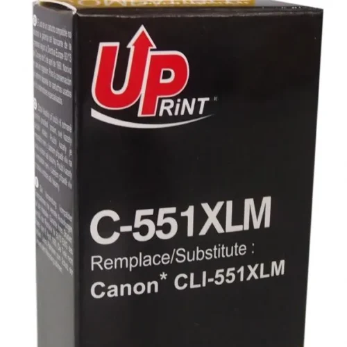 Мастилница UPRINT CLI-551XL CANON, С чип, Magenta