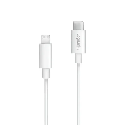 LogiLink Lightning male to USB-C connection cable, white - Image 2