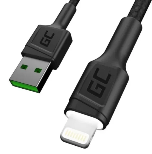 Green Cell Cable Ray USB-Lightning 120cm, LED backlight - Image 2