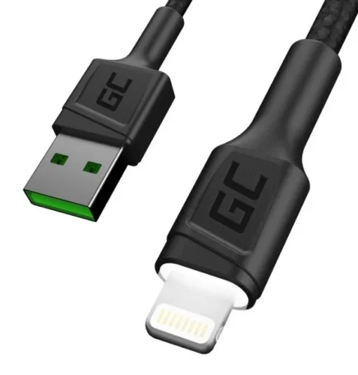 Green Cell Cable Ray USB-Lightning 200cm, LED backlight - Image 2