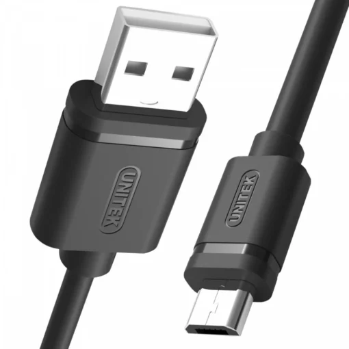 Unitek USB - microUSB CABLE 2.0 1,5M, M/M; Y-C434GBK - Image 2