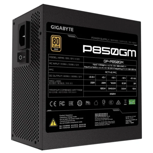 Gigabyte P850GM 850W PFC 120mm hydraulic fan ATX - Image 3