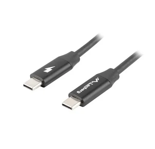 Lanberg кабел USB-C M/M 2.0 CA-CMCM-40CU-0010-Black 1m