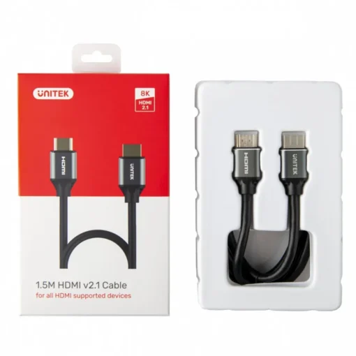 Unitek HDMI CABLE M/M 2m; v2.1;8K;120Hz;UHD;C138W - Image 4