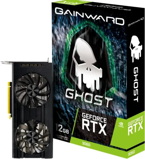 Gainward видео карта GeForce RTX 3060 GHOST 12GB GDDR6 192bit HDMI/3DP