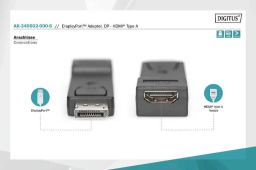 Digitus Adapter DisplayPort/HDMI M/Z - Image 5