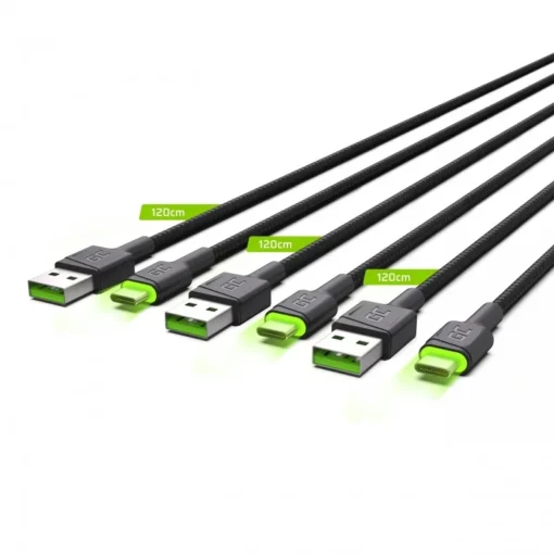 Green Cell 3x Cable GC Ray USB-C - Image 3