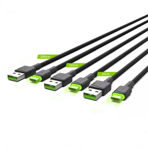 Green Cell 3x Cable GC Ray USB-C - Image 2