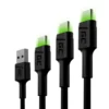 Green Cell 3x Cable GC Ray USB-C