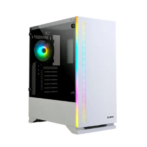 Zalman ZALMAN S5 WHITE ATX Mid Tower кутия за компютър RGB fan T