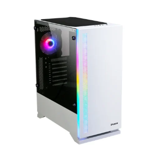 Zalman ZALMAN S5 WHITE ATX Mid Tower кутия за компютър RGB fan T - Image 2