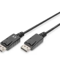 Digitus Connection кабел DisplayPort with snaps 1080p 60Hz FHD Type DP / DP M / M black 5m