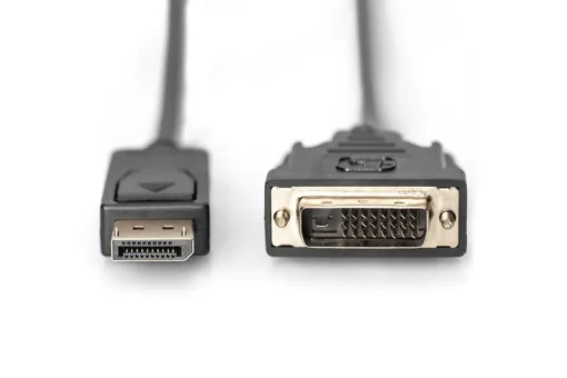 Digitus DisplayPort cable with snap 1080p 60Hz FHD Type DP / DVI-D (24 + 1) M / M 2m - Image 2