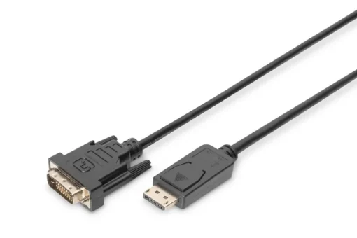 Digitus DisplayPort cable with snap 1080p 60Hz FHD Type DP / DVI-D (24 + 1) M / M 2m