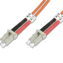 Digitus Patch cord światłowodowy FO LC/LC dplx MM 50/125 OM2 LSOH 1m pomarańczowy